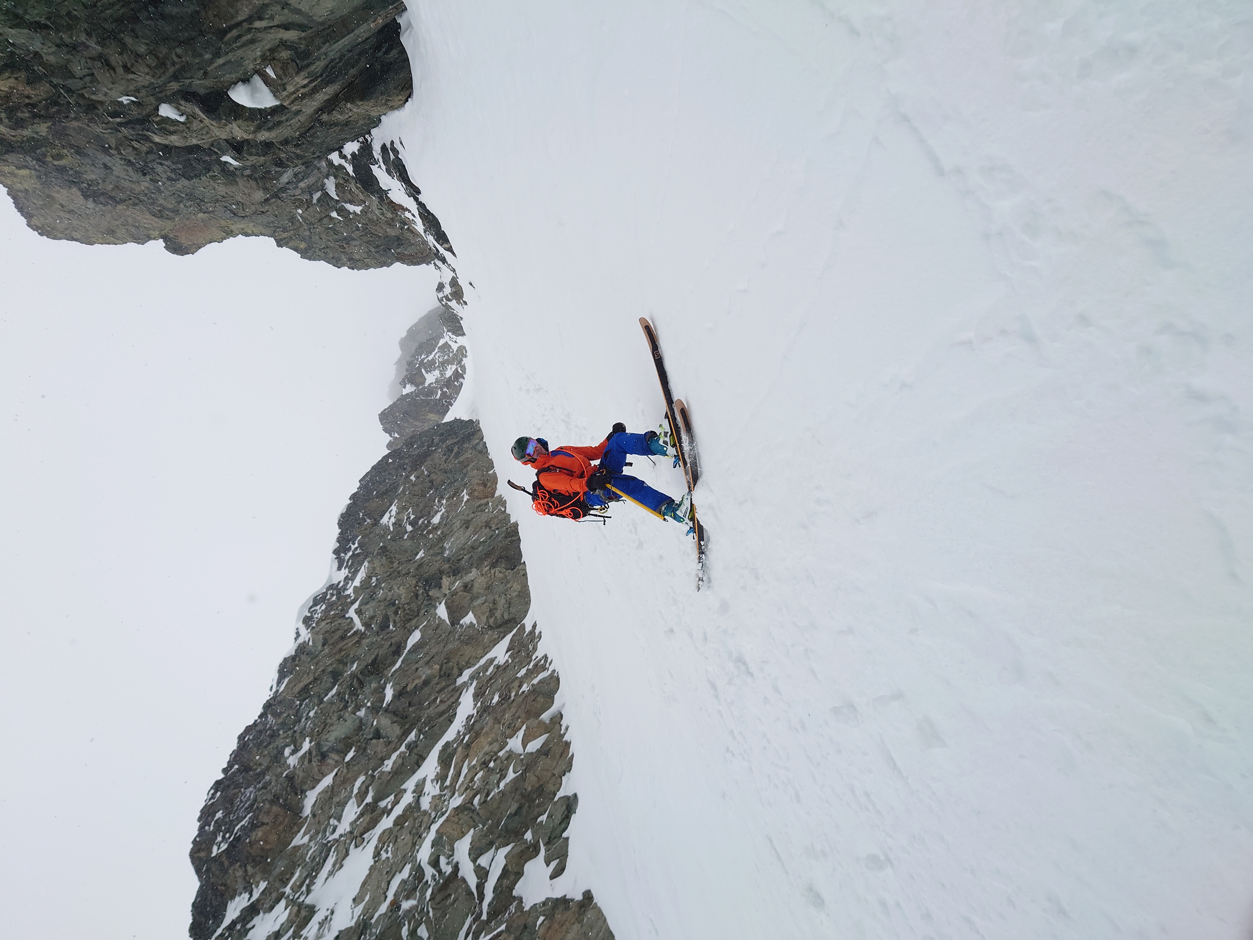 Couloir skiing